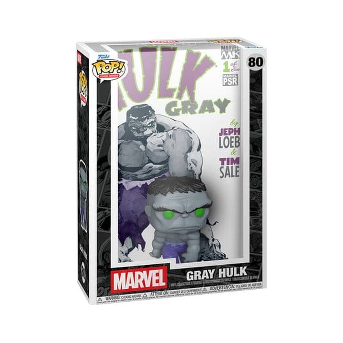 Productafbeelding Marvel POP! Comic Covers vinylfiguur Gray Hulk 9 cm