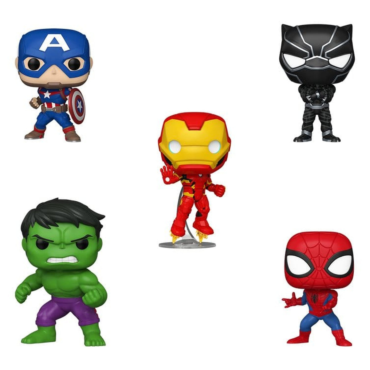 Productafbeelding Marvel POP! vinyl figuren 5-pack Black Friday-bundel 9 cm
