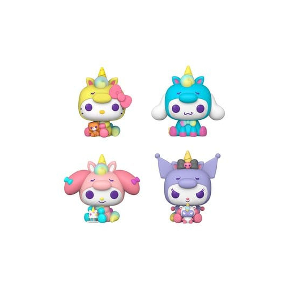Productafbeelding Sanrio POP! Vinyl Figuren 4-Pack Hello Kitty Eenhoorn Outfit