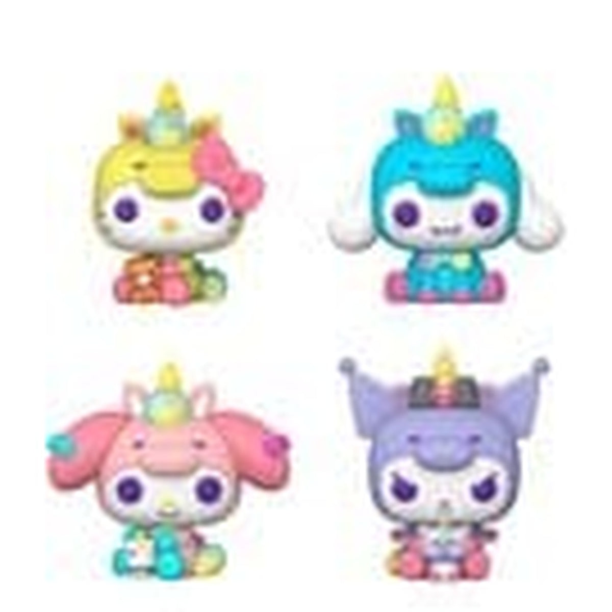 Productafbeelding Sanrio POP! Vinyl Figuren 4-Pack Hello Kitty Eenhoorn Outfit