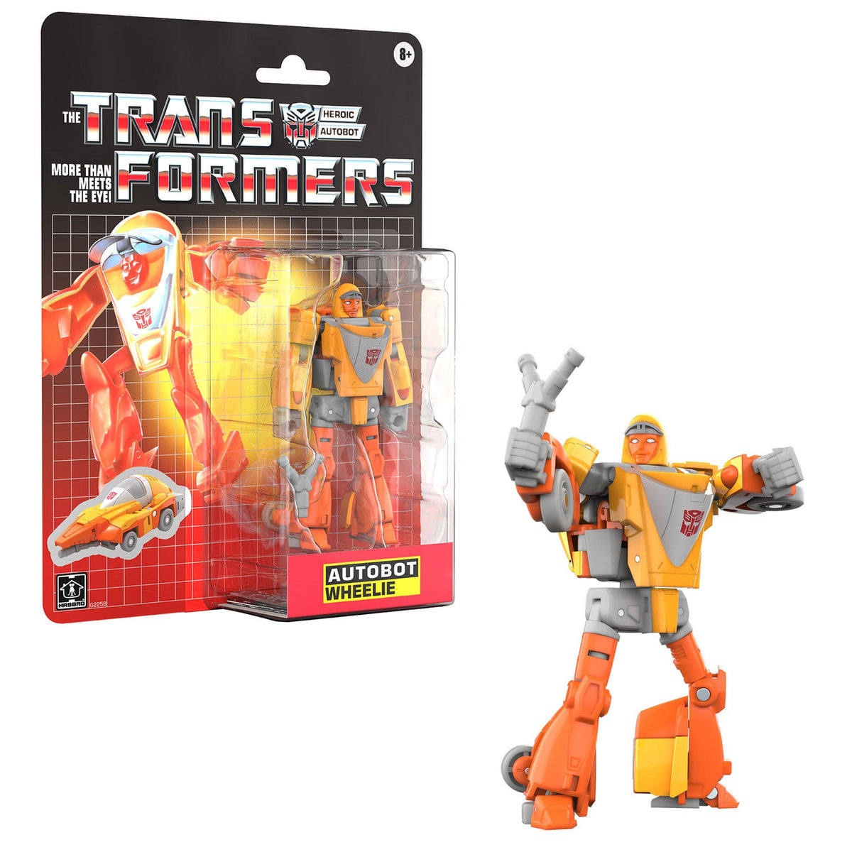 Produktbild The Transformers Retro G1 Actionfigur Autobot Wheelie 11 cm
