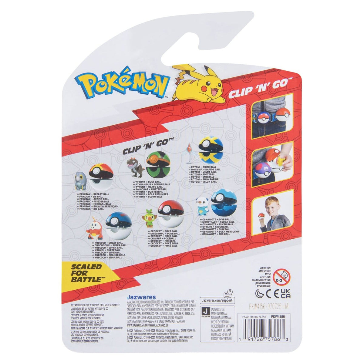 Produktbild Pokémon Clip 'n' Go Actionfigur Krokel & Superball