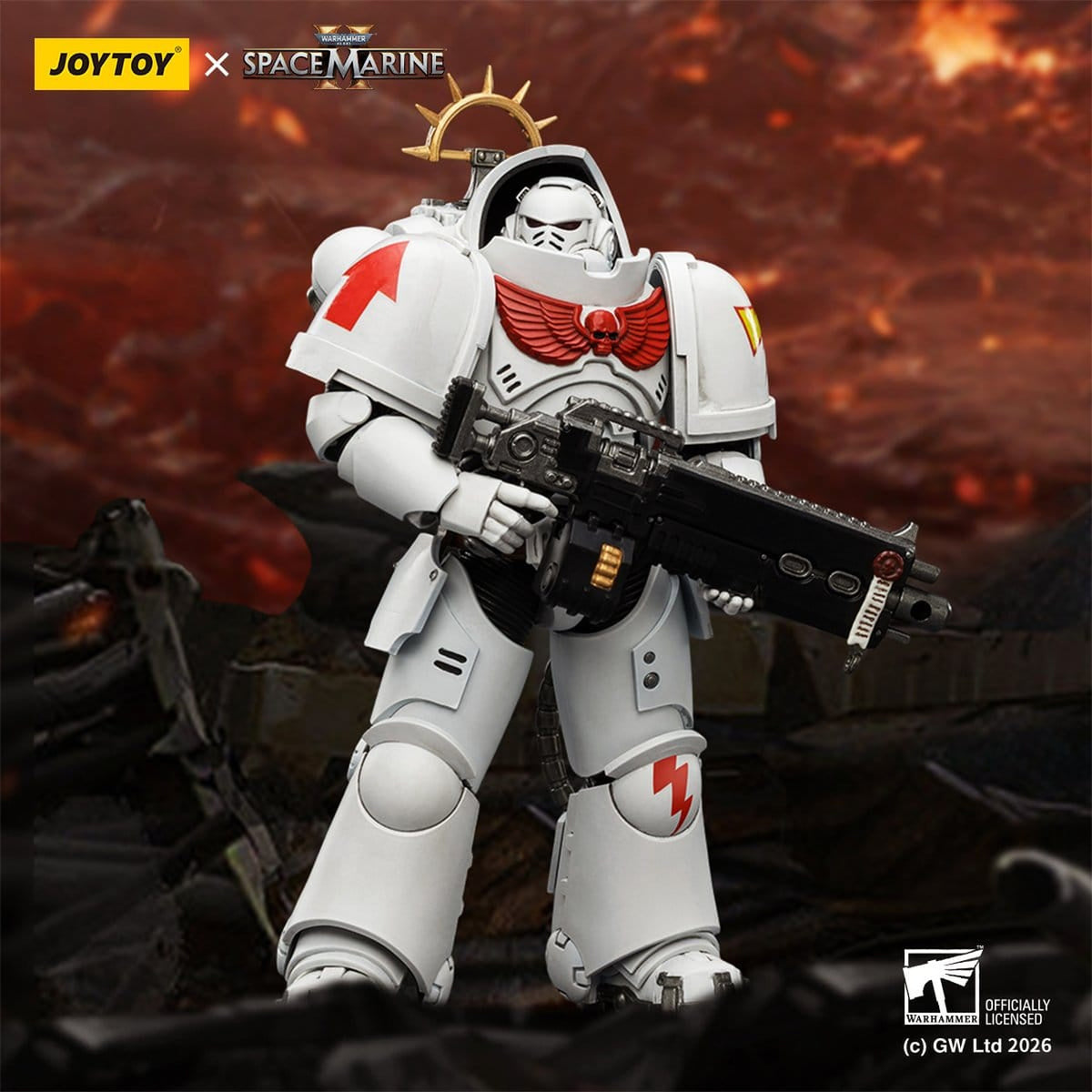 Produktbild Warhammer 40,000 Actionfigur Game Edition White Scars Heavy