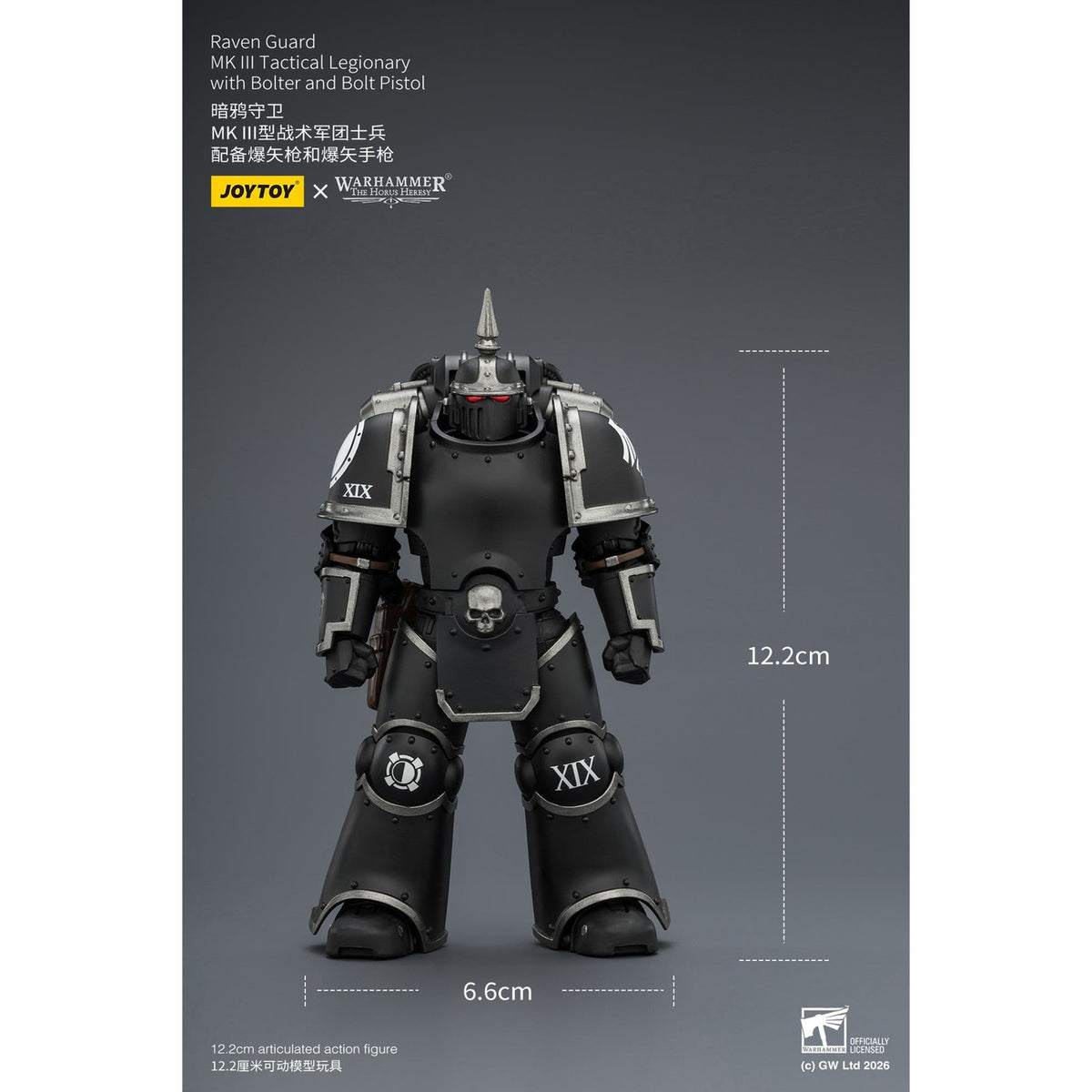 Produktbild Warhammer 40,000 Actionfigur Raven Guard MK III Tactical