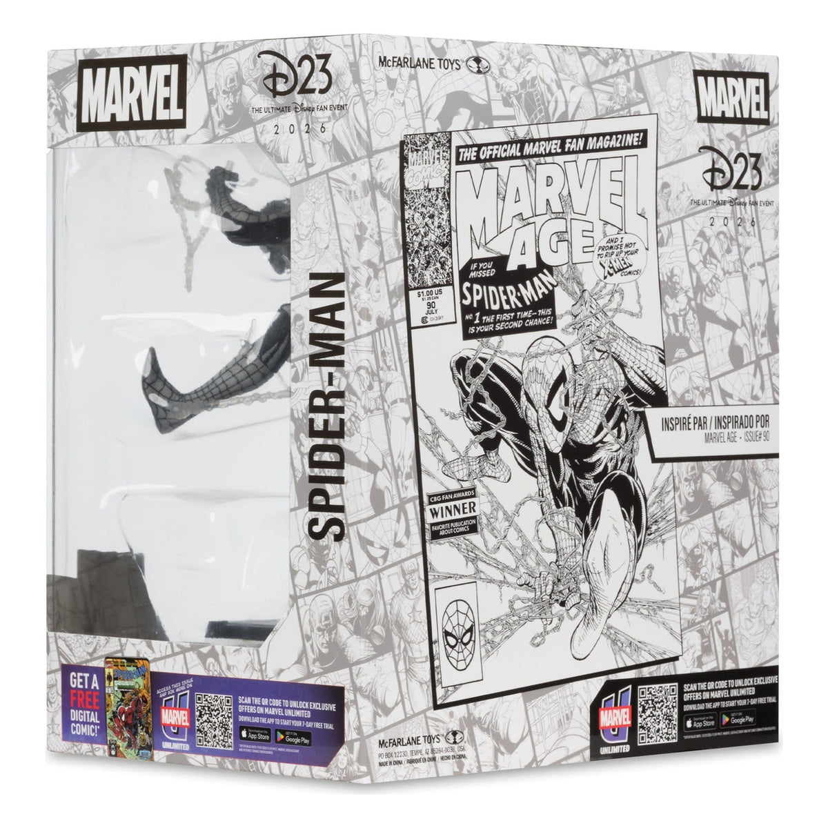 Produktbild Marvel PVC Statue 1/10 Spider-Man (Marvel Age #90) (Line