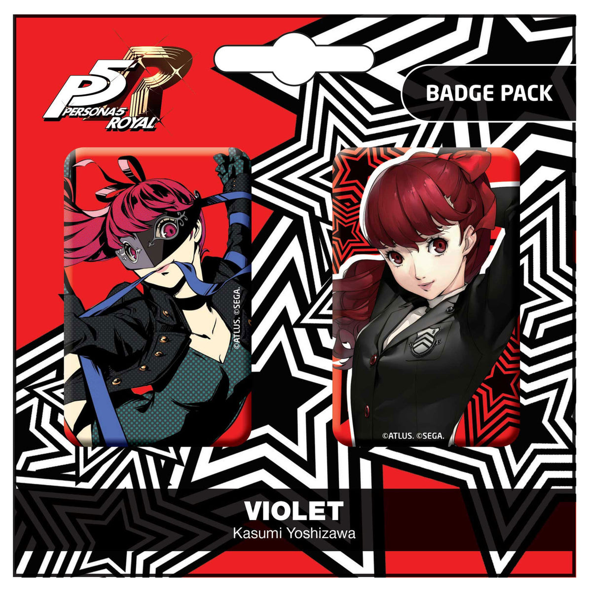 Produktbild Persona 5 Royal Ansteck-Buttons Doppelpack Violet / Kasumi