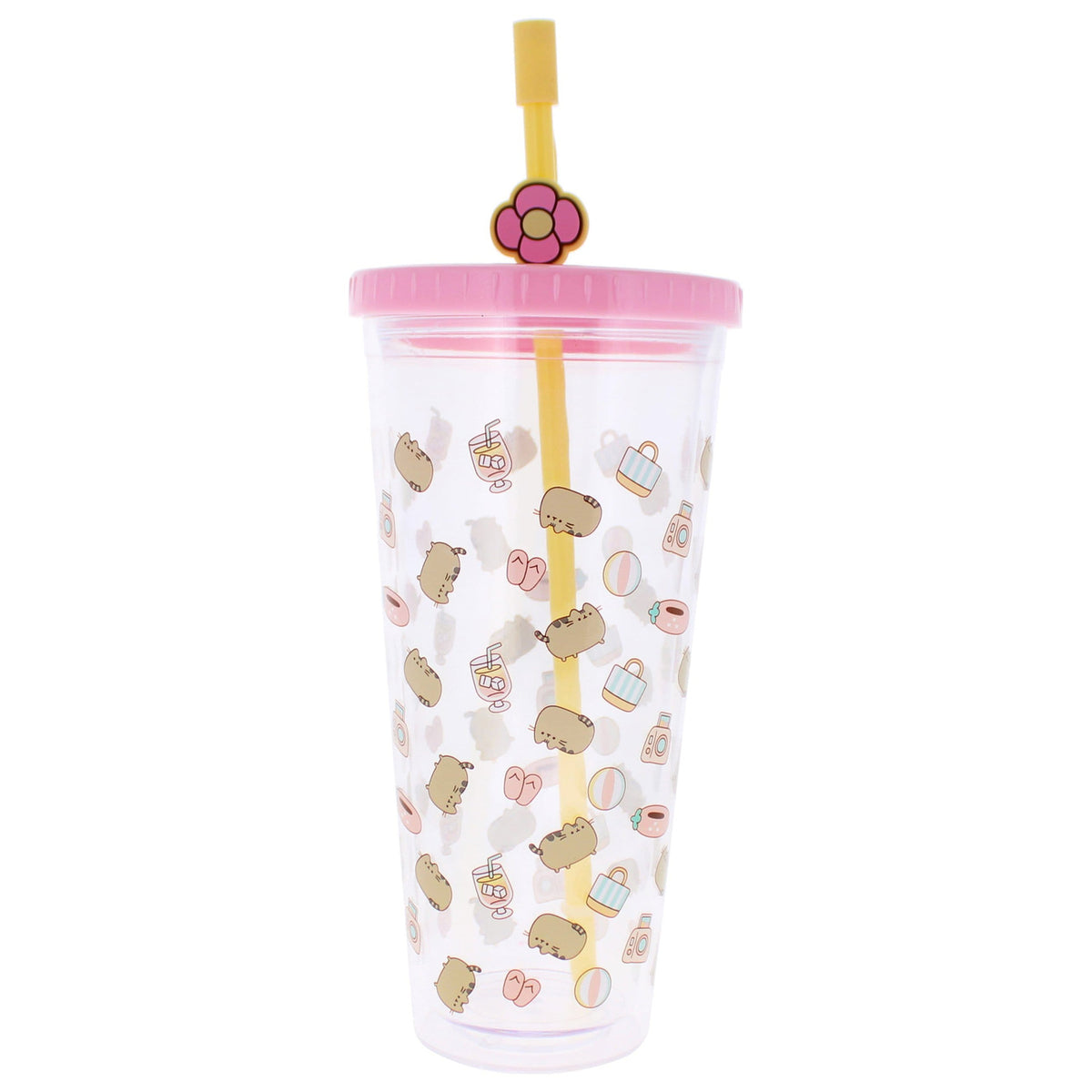 Produktbild Pusheen Becher mit Strohhalm 700 ml