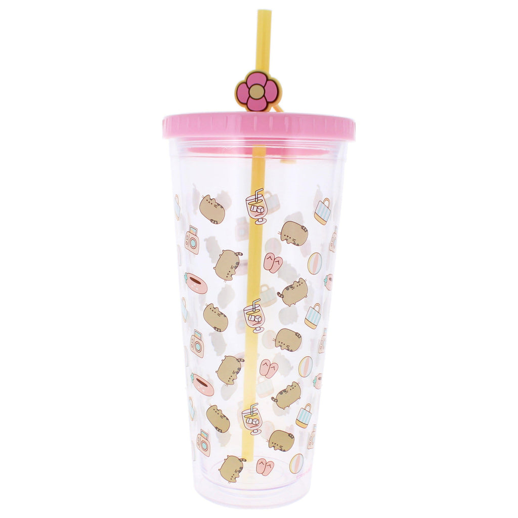 Produktbild Pusheen Becher mit Strohhalm 700 ml