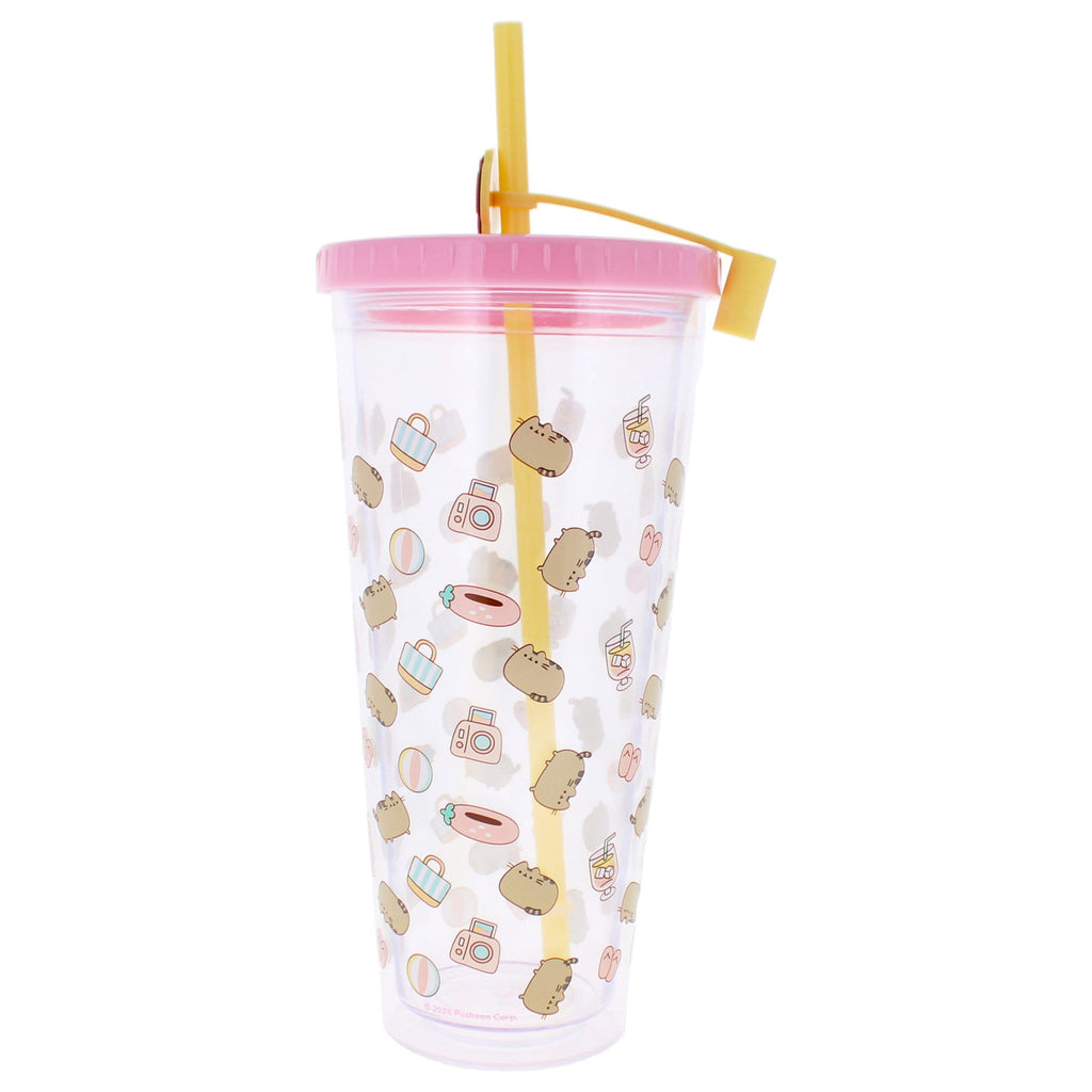 Produktbild Pusheen Becher mit Strohhalm 700 ml