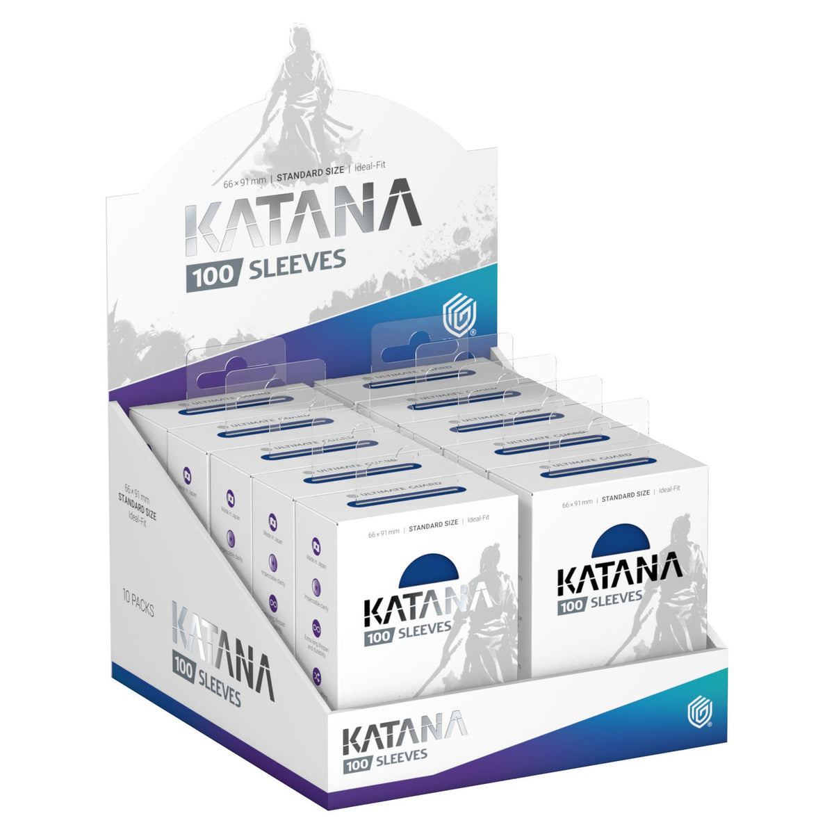 Produktbild Ultimate Guard Katana Sleeves Standard Size (100) - Blue