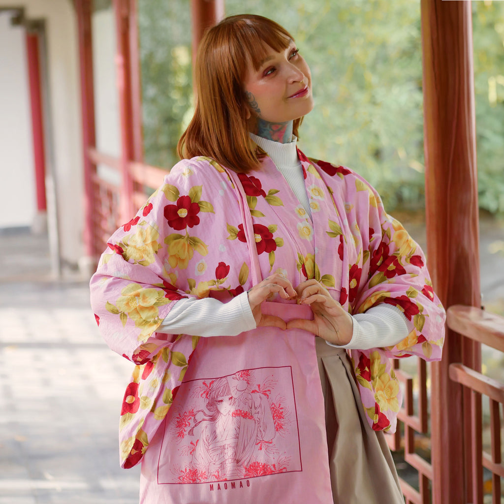Productafbeelding Maomao Flowers totebag voor The Apothecary Diaries fans