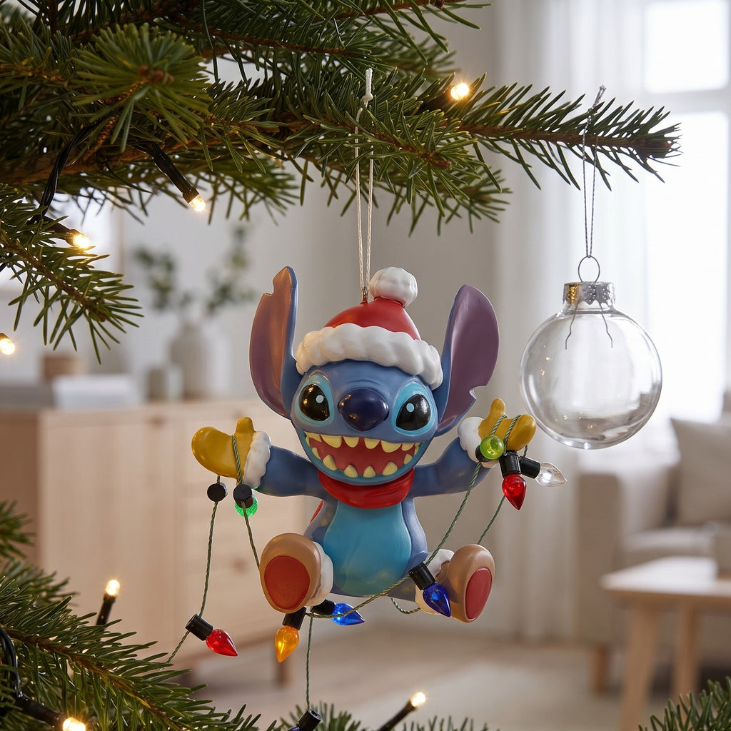 Productafbeelding Stitch met lichtslinger kerstboomversiering - Lilo & Stitch