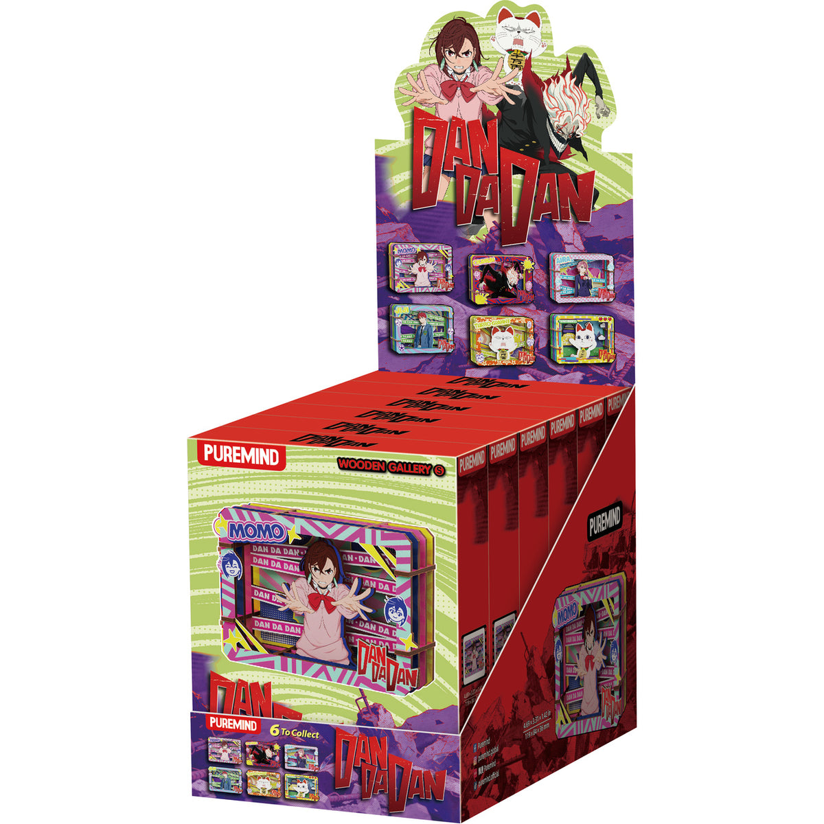 Productafbeelding Dandadan - Signal Intrusion Mystery Mini Houten Wanddecoratie 6-Pack Display