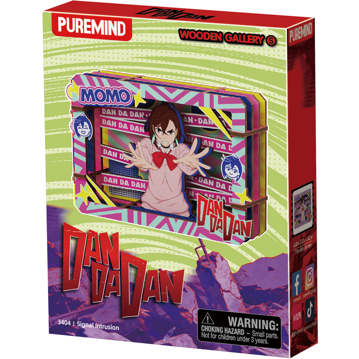 Productafbeelding Dandadan - Signal Intrusion Mystery Mini Houten Wanddecoratie 6-Pack Display