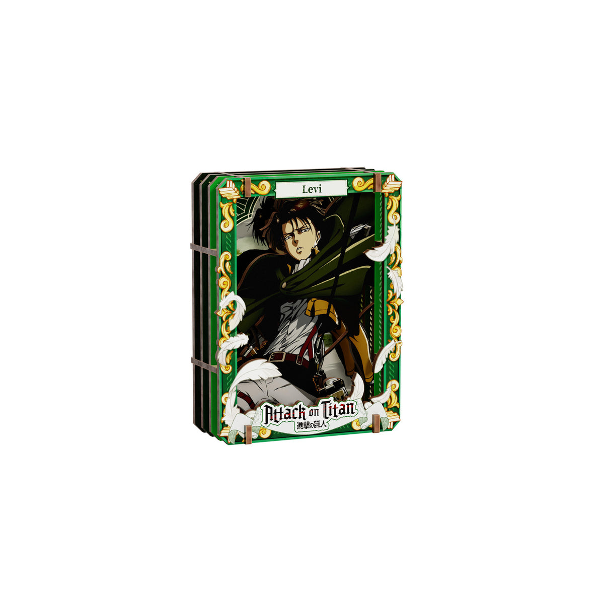 Productafbeelding Attack on Titan - Showdown Scenes Wooden Gallery 3D Mystery Houten afbeelding 6-pack display