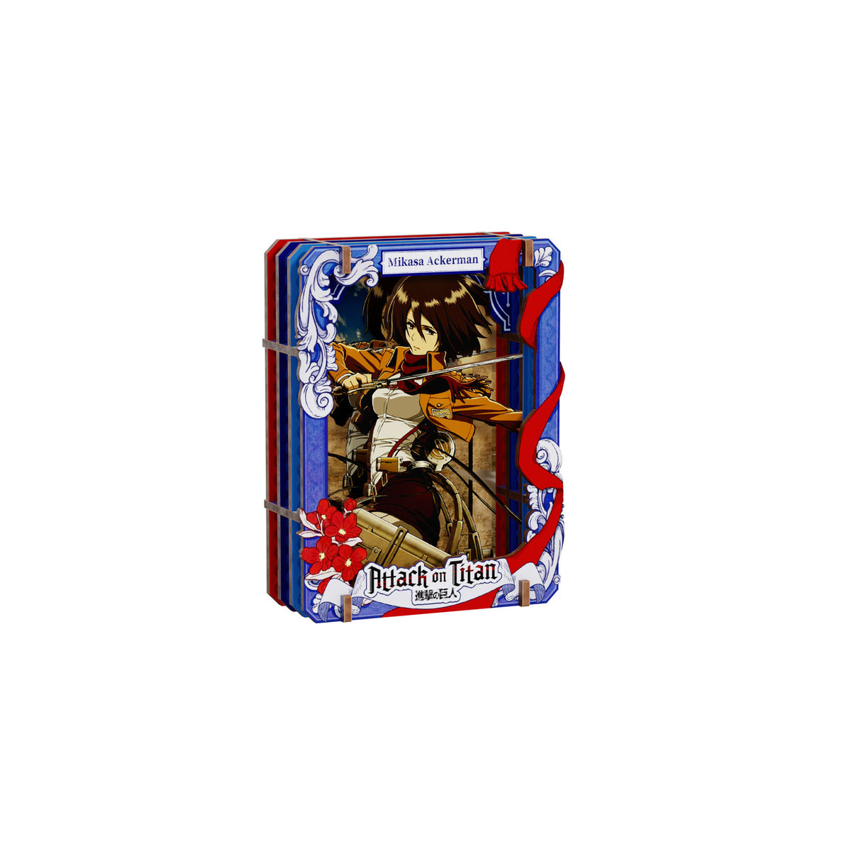 Productafbeelding Attack on Titan - Showdown Scenes Wooden Gallery 3D Mystery Houten afbeelding 6-pack display